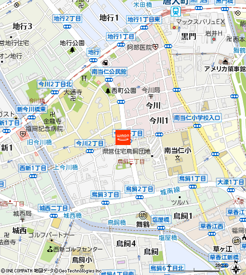 マックスバリュエクスプレス今川店付近の地図
